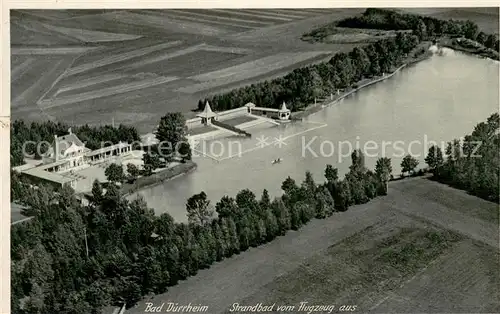 AK / Ansichtskarte Bad_Duerrheim Fliegeraufnahme mit Strandbad Bad_Duerrheim