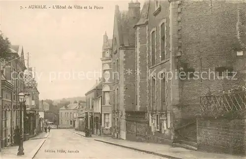 AK / Ansichtskarte Aumale_76 Hotel de Ville et la Poste 
