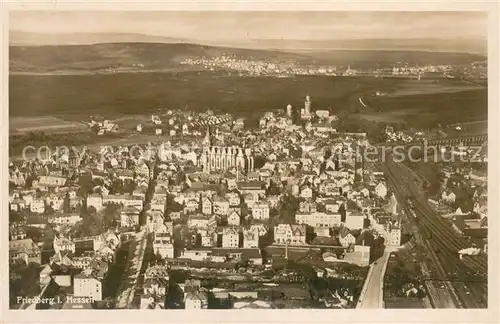 AK / Ansichtskarte Friedberg_Hessen Fliegeraufnahme Friedberg Hessen