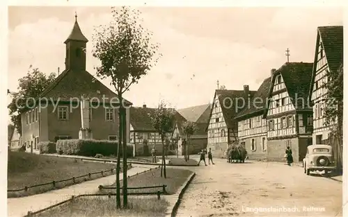 AK / Ansichtskarte Langensteinbach_Karlsbad Rathaus Langensteinbach_Karlsbad