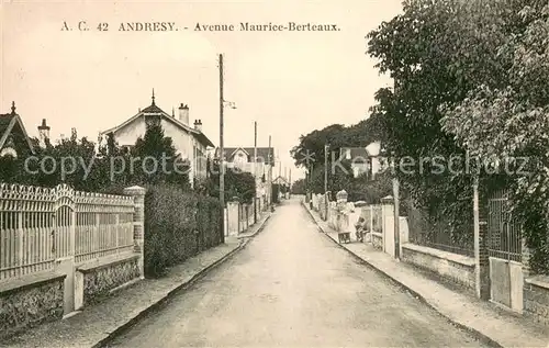 AK / Ansichtskarte Andresy Avenue Maurice Berteaux Andresy