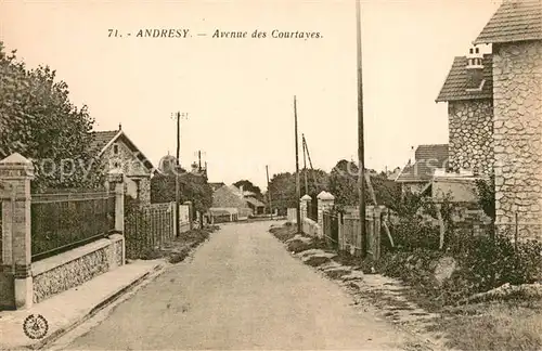 AK / Ansichtskarte Andresy Avenue des Courtayes Andresy