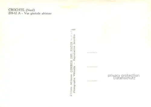 AK / Ansichtskarte Crochte Vue generale aerienne Crochte