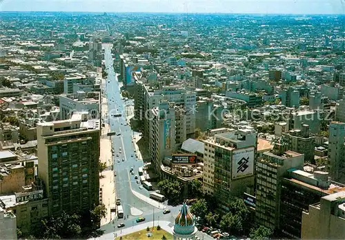 AK / Ansichtskarte Montevideo_Uruguay Abraciada Avenue Fliegeraufnahme Montevideo Uruguay