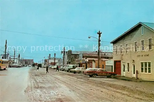 AK / Ansichtskarte 33 Nome_Alaska Main Street with City Hall  