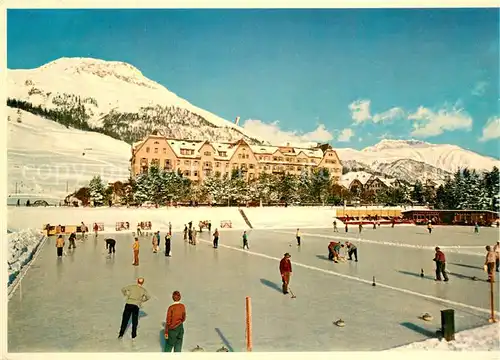 AK / Ansichtskarte 33 Celerina_GR Hotel Cresta Palace Eisbahn  Celerina_GR