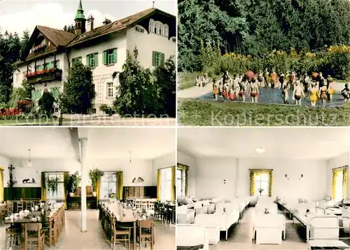 AK / Ansichtskarte Holzkirchen_Oberbayern Schullandheim Linden Freibad Speise und Schlafraum Holzkirchen Oberbayern