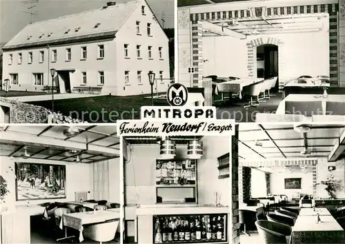 AK / Ansichtskarte Neudorf_Erzgebirge Mitropa Ferienheim Gastraeume Bar Neudorf Erzgebirge