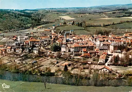 AK / Ansichtskarte Le_Malzieu Ville Vue aerienne sur le Centre Touristique Le_Malzieu Ville