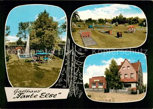AK / Ansichtskarte Mehle Gasthaus Tante else Garten Minigolfanlage Mehle
