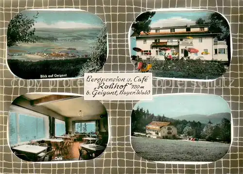 AK / Ansichtskarte Geigant Panorama Bergpension Cafe Rosshof Gaststube Geigant