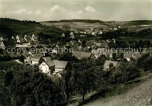 AK / Ansichtskarte Neunkirchen_Bad_Mergentheim Panorama mit Gasthaus zum Loewen Neunkirchen_Bad