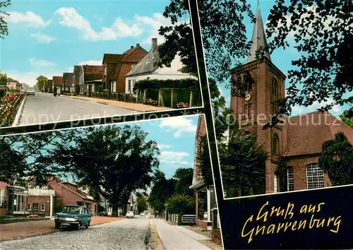 AK / Ansichtskarte Gnarrenburg Strassenpartien Kirche Gnarrenburg