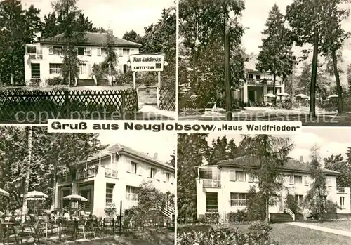 AK / Ansichtskarte Neuglobsow Haus Waldfrieden Freiterrasse Neuglobsow
