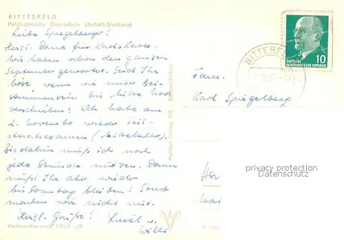 AK / Ansichtskarte Bitterfeld Polytechnische Oberschule Bitterfeld