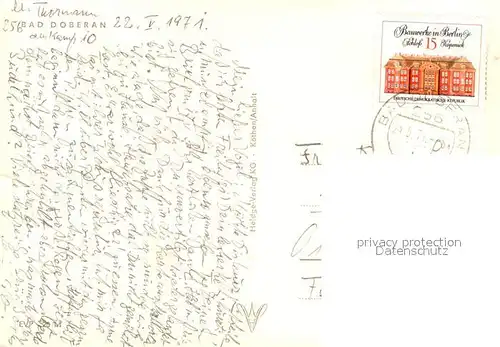 AK / Ansichtskarte Bad_Doberan Strassenpartie Bad_Doberan