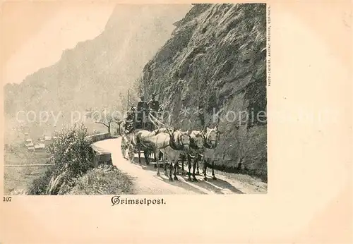 AK / Ansichtskarte 33 Grimsel_Pass Grimselpost  Grimsel Pass