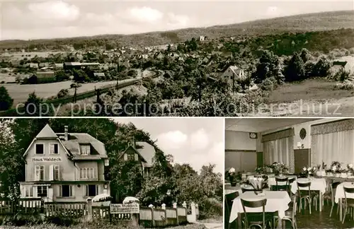 AK / Ansichtskarte Koenigshofen_Niedernhausen Panorama Cafe Pension Haus Waldeck Gatstube Koenigshofen Niedernhausen