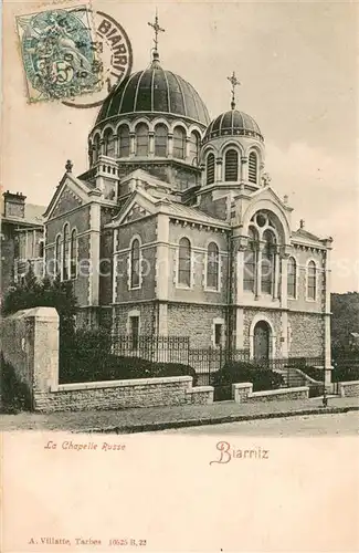 AK / Ansichtskarte Kapelle_Gebaeude Biarritz La Chapelle Russe  Kapelle_Gebaeude