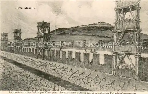 AK / Ansichtskarte Pro_Alesia La Contrevallation etablie par Cesar pour linvestissement d Alesia Pro_Alesia