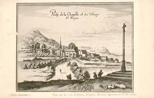 AK / Ansichtskarte Pro_Alesia Vue de la cite dAlise dapres Merian Pro_Alesia