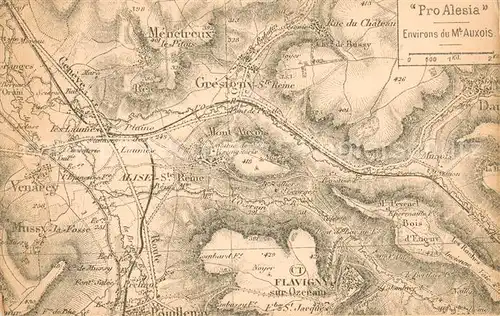 AK / Ansichtskarte Pro_Alesia Gebietskarte Pro_Alesia