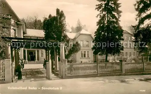 AK / Ansichtskarte Bad_Berka Volksheilbad Sanatorium II Bad_Berka