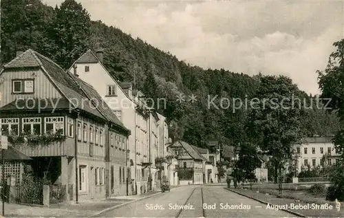 AK / Ansichtskarte Bad_Schandau August Bebel Strasse Bad_Schandau
