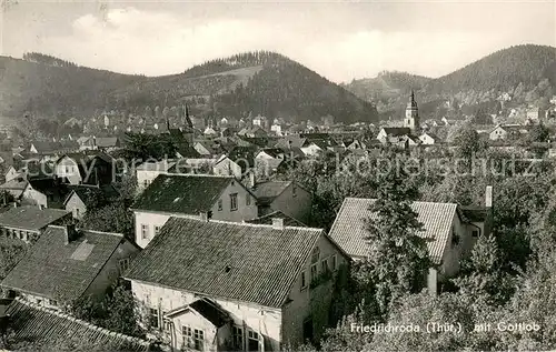 AK / Ansichtskarte Friedrichroda Panorama mit Gottlob Friedrichroda