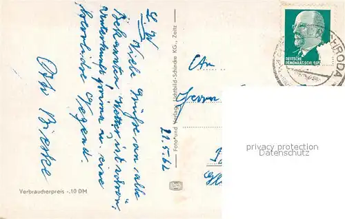 AK / Ansichtskarte Friedrichroda Panorama mit Gottlob Friedrichroda