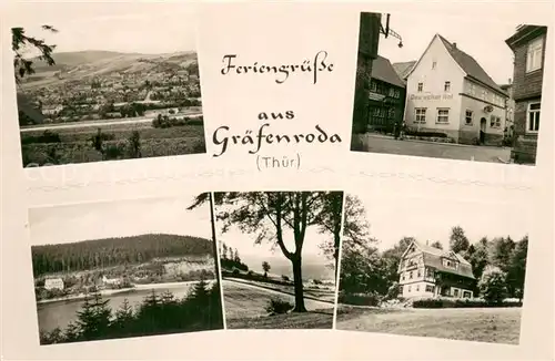 AK / Ansichtskarte Graefenroda Panorama Landschaft Hotel Deutscher Hof Villa Graefenroda
