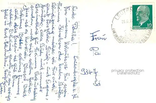 AK / Ansichtskarte Leutenberg_Thueringen St. Hubertusklause Leutenberg Thueringen