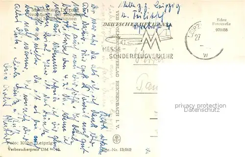 AK / Ansichtskarte Leipzig Neubauten am Rossplatz mit Maegdebrunnen Leipzig