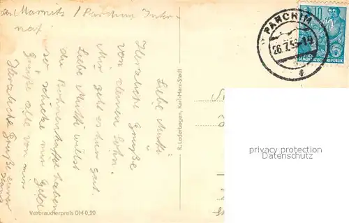 AK / Ansichtskarte Parchim Stadtpanorama Kirche Ortszentrum Partie am Wasser Parchim