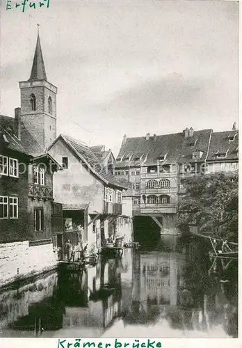 AK / Ansichtskarte Erfurt Kraemerbruecke Erfurt