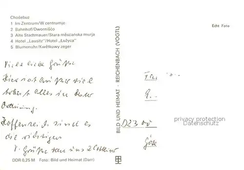 AK / Ansichtskarte Cottbus Zentrum Bahnhof Alte Stadtmauer Hotel Lausitz Blumenuhr Cottbus