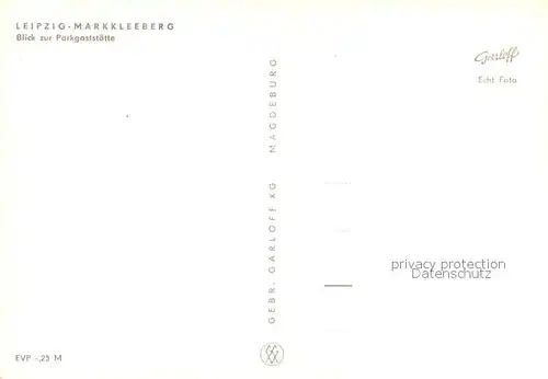 AK / Ansichtskarte Markkleeberg Blick zur Parkgaststaette Markkleeberg