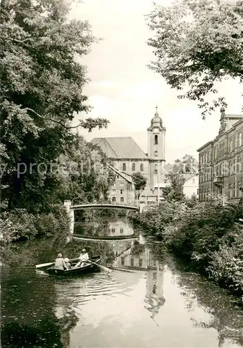AK / Ansichtskarte Hildburghausen Bootspartie am Friedenspark Hildburghausen