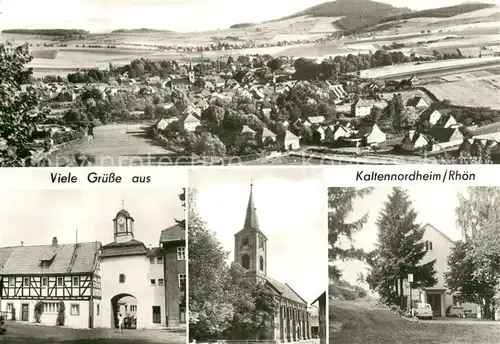 AK / Ansichtskarte Kaltennordheim Panorama Schloss Kirche AWF Gaesteheim Kaltennordheim