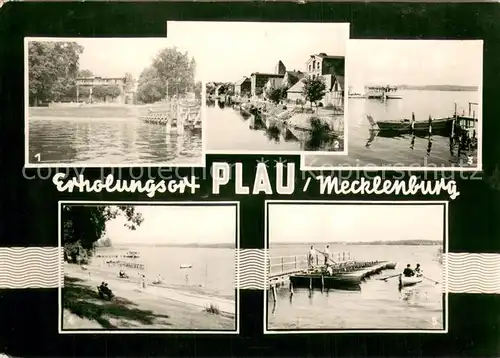 AK / Ansichtskarte Plau_Mecklenburg Kreiskinderheim An der Elde Anlegestelle Seelust Plauer See Bootssteg Plau_Mecklenburg