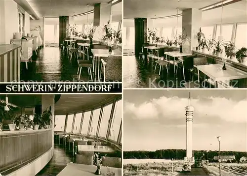 AK / Ansichtskarte Zippendorf Fernsehturm mit Turmcafe  Zippendorf
