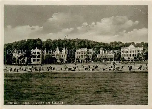 AK / Ansichtskarte Binz_Ruegen Villen am Strand Binz_Ruegen