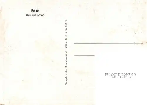 AK / Ansichtskarte Erfurt Dom und Severi Erfurt