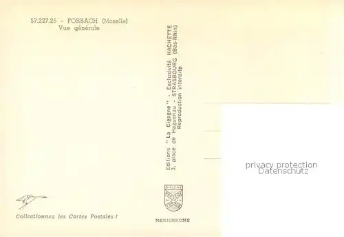 AK / Ansichtskarte Forbach_57_Lothringen Vue generale aerienne  