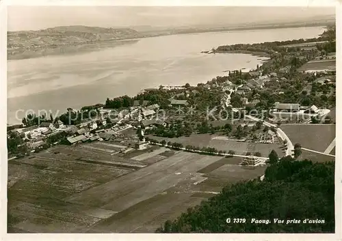 AK / Ansichtskarte Faoug Vue prise aerienne Faoug