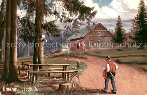 AK / Ansichtskarte Gabelbach_Thueringen Ilmenau Natur Gabelbach Thueringen