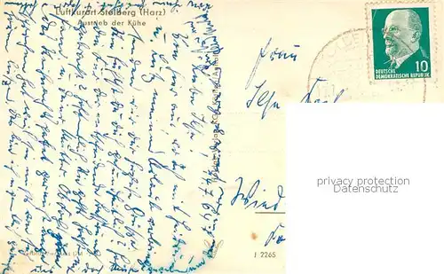 AK / Ansichtskarte Stolberg_Harz Austrieb der Kuehe Stolberg Harz