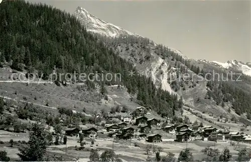AK / Ansichtskarte Wiler_Loetschental_VS Panorama gegen Tennbachhorn 