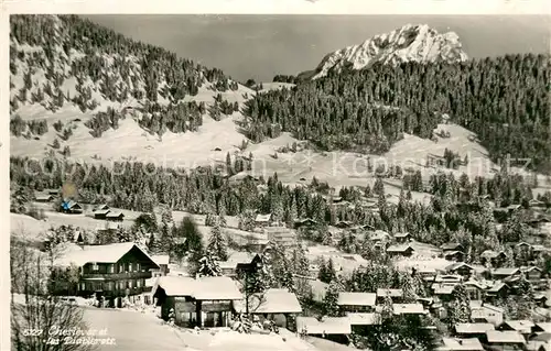 AK / Ansichtskarte Chesieres Vue panoramique en hiver et les Diablerets Alpes Chesieres