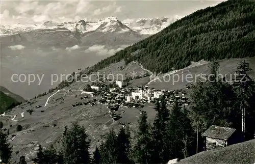 AK / Ansichtskarte St_Luc Vue panoramique vers les Alpes Bernoises St_Luc